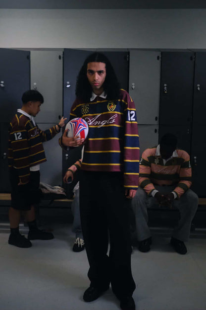 Official Club Polo - Burgundy + Navy